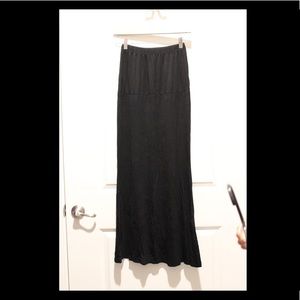 Long black summer skirt